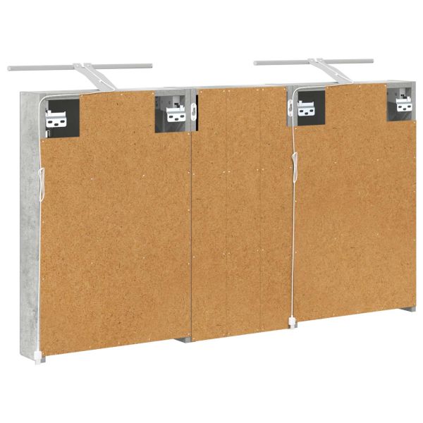 Комплект шкафове за баня с рафт 3 pcs 110 x 10,5 x 60,5 см