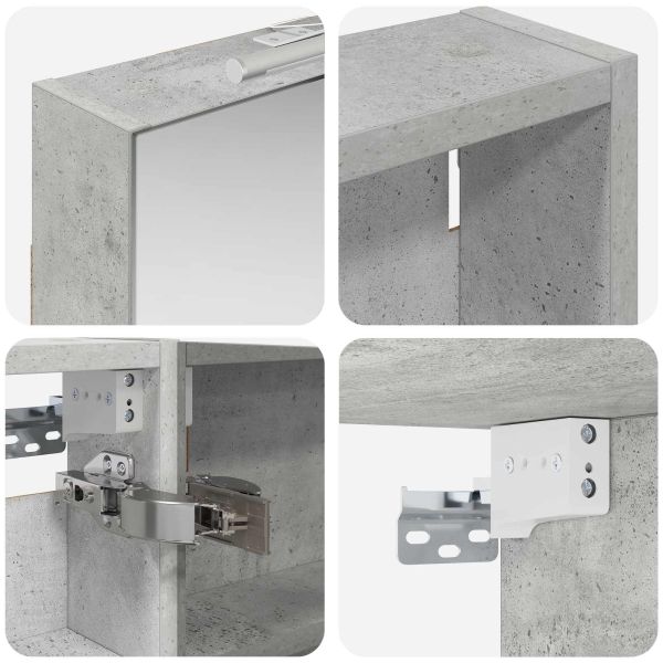 Комплект шкафове за баня с рафт 3 pcs 110 x 10,5 x 60,5 см