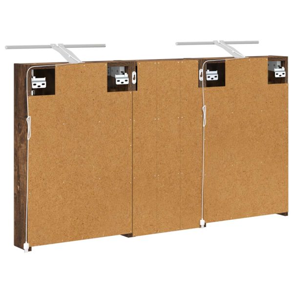 Комплект шкафове за баня с рафт 3 pcs 110 x 10,5 x 60,5 см