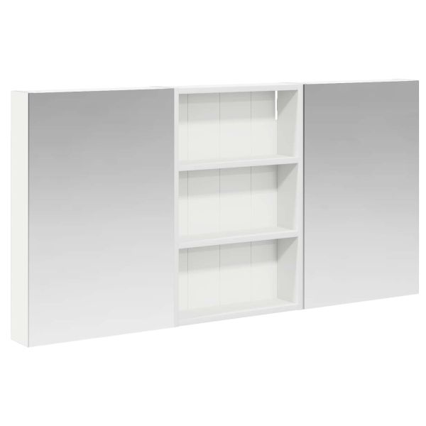 Комплект шкафове за баня с рафт 3 pcs 120 x 10,5 x 60,5 см