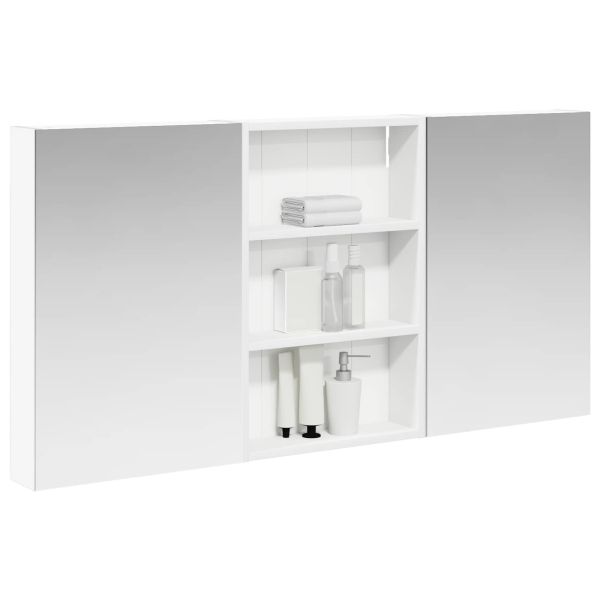 Комплект шкафове за баня с рафт 3 pcs 120 x 10,5 x 60,5 см