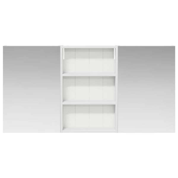 Комплект шкафове за баня с рафт 3 pcs 120 x 10,5 x 60,5 см