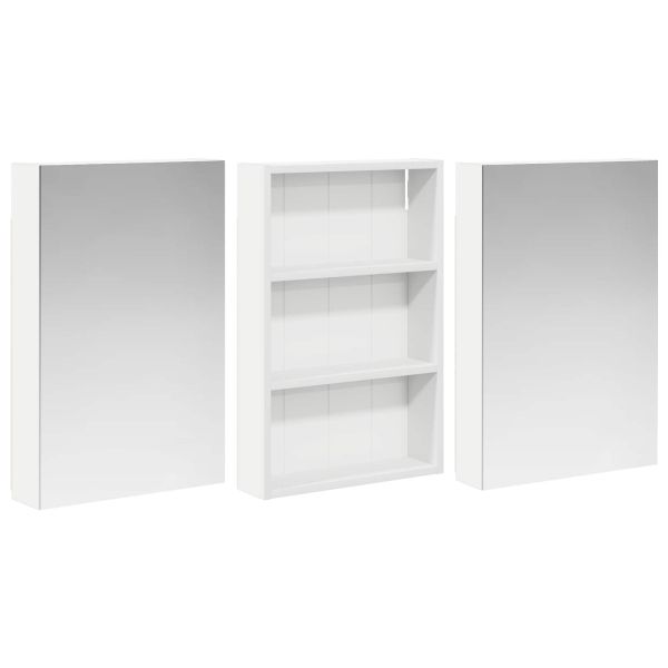 Комплект шкафове за баня с рафт 3 pcs 120 x 10,5 x 60,5 см