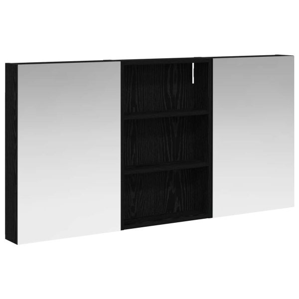 Комплект шкафове за баня с рафт 3 pcs 120 x 10,5 x 60,5 см