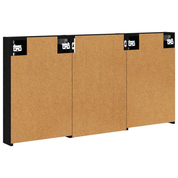 Комплект шкафове за баня с рафт 3 pcs 120 x 10,5 x 60,5 см