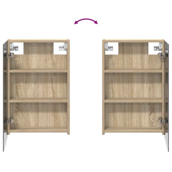 Комплект шкафове за баня с рафт 3 pcs 120 x 10,5 x 60,5 см