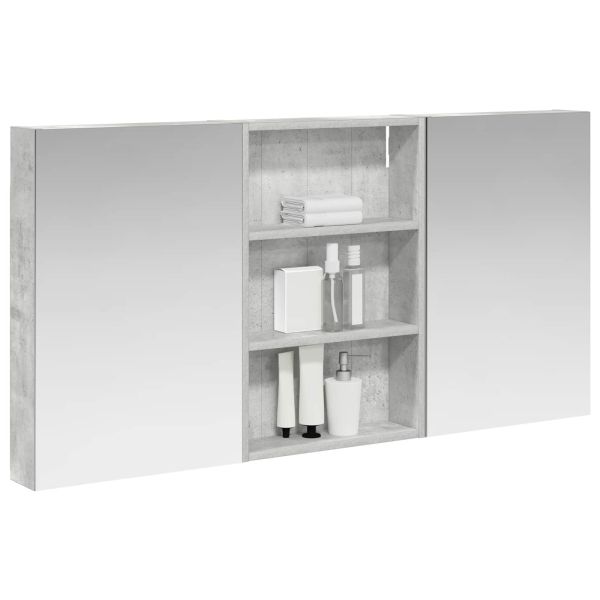 Комплект шкафове за баня с рафт 3 pcs 120 x 10,5 x 60,5 см