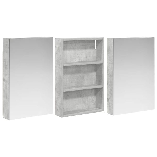 Комплект шкафове за баня с рафт 3 pcs 120 x 10,5 x 60,5 см