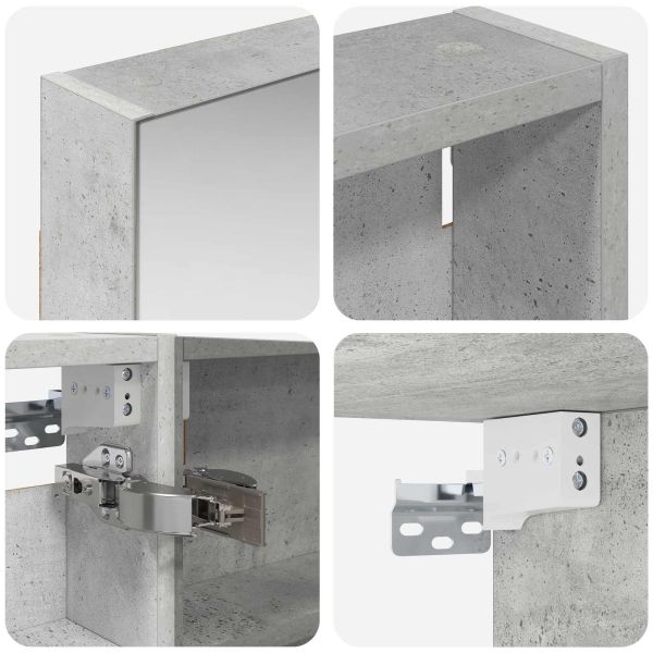 Комплект шкафове за баня с рафт 3 pcs 120 x 10,5 x 60,5 см