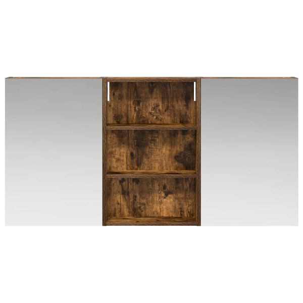 Комплект шкафове за баня с рафт 3 pcs 120 x 10,5 x 60,5 см