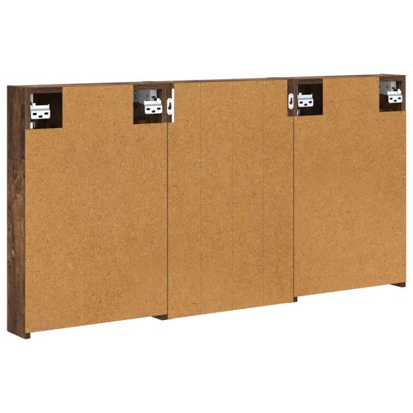 Комплект шкафове за баня с рафт 3 pcs 120 x 10,5 x 60,5 см