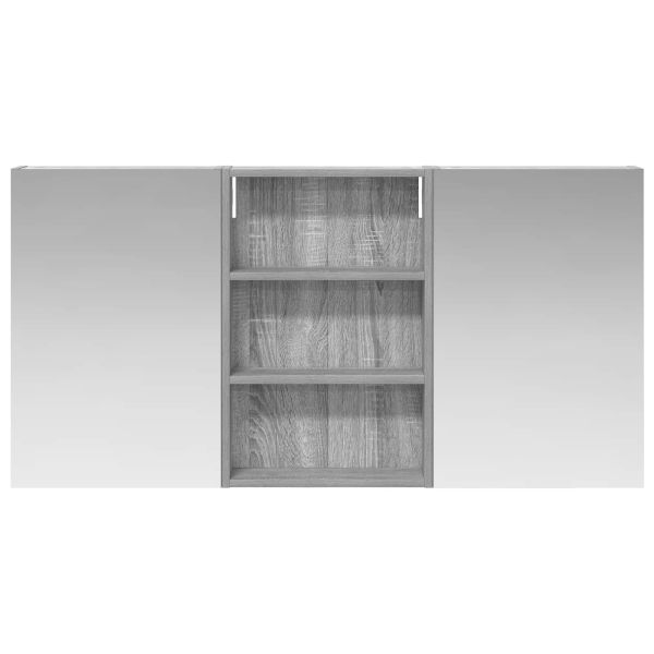 Комплект шкафове за баня с рафт 3 pcs 120 x 10,5 x 60,5 см