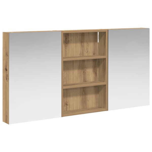 Комплект шкафове за баня с рафт 3 pcs 120 x 10,5 x 60,5 см