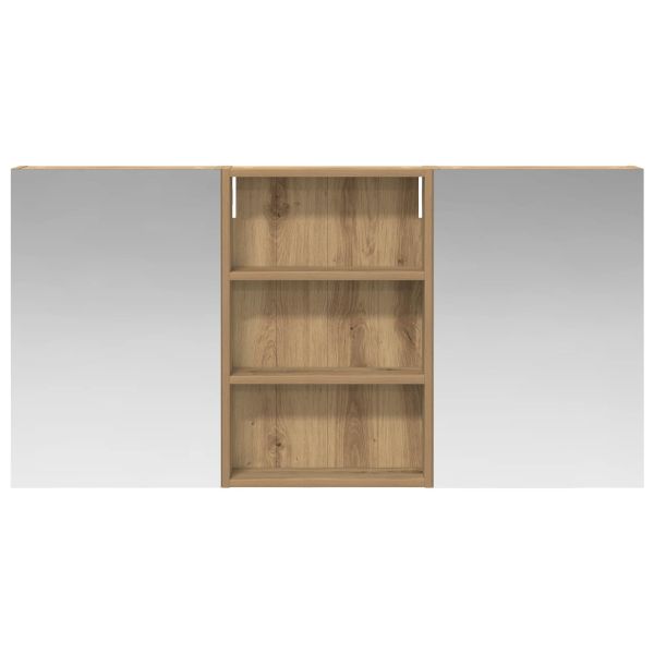 Комплект шкафове за баня с рафт 3 pcs 120 x 10,5 x 60,5 см