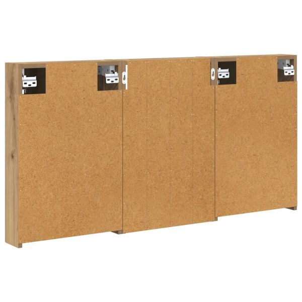 Комплект шкафове за баня с рафт 3 pcs 120 x 10,5 x 60,5 см