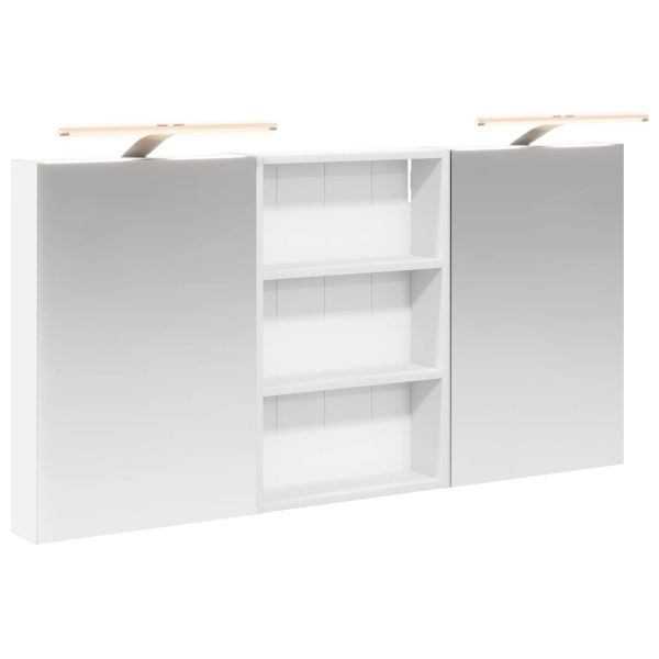 Комплект шкафове за баня с рафт 3 pcs 120 x 10,5 x 60,5 см