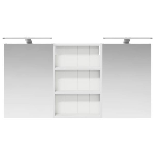 Комплект шкафове за баня с рафт 3 pcs 120 x 10,5 x 60,5 см