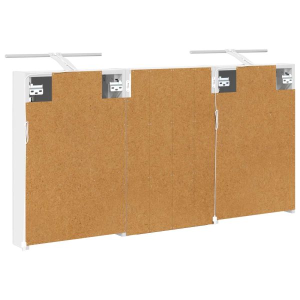 Комплект шкафове за баня с рафт 3 pcs 120 x 10,5 x 60,5 см