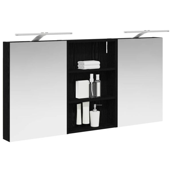 Комплект шкафове за баня с рафт 3 pcs 120 x 10,5 x 60,5 см