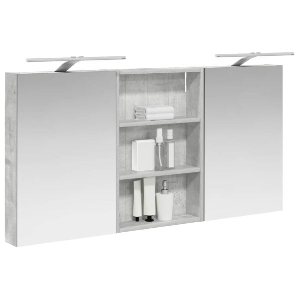 Комплект шкафове за баня с рафт 3 pcs 120 x 10,5 x 60,5 см