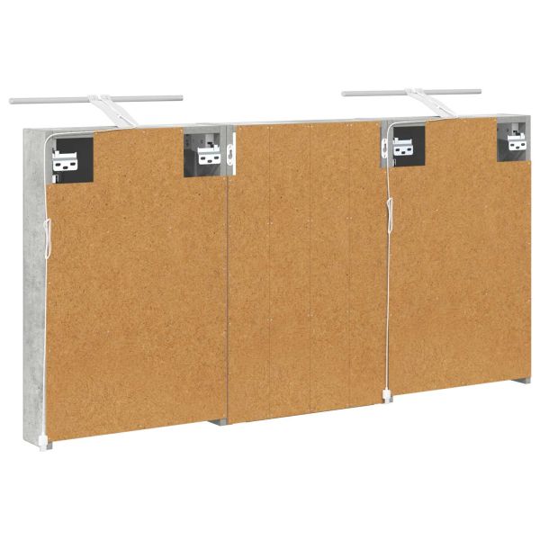 Комплект шкафове за баня с рафт 3 pcs 120 x 10,5 x 60,5 см