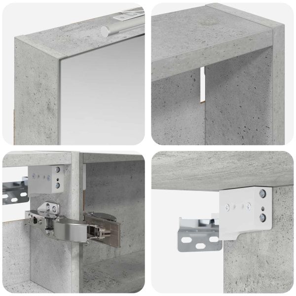 Комплект шкафове за баня с рафт 3 pcs 120 x 10,5 x 60,5 см