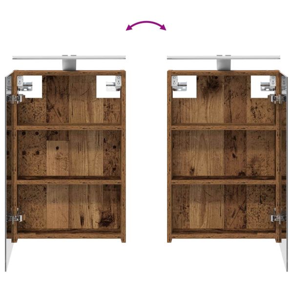 Комплект шкафове за баня с рафт 3 pcs 120 x 10,5 x 60,5 см