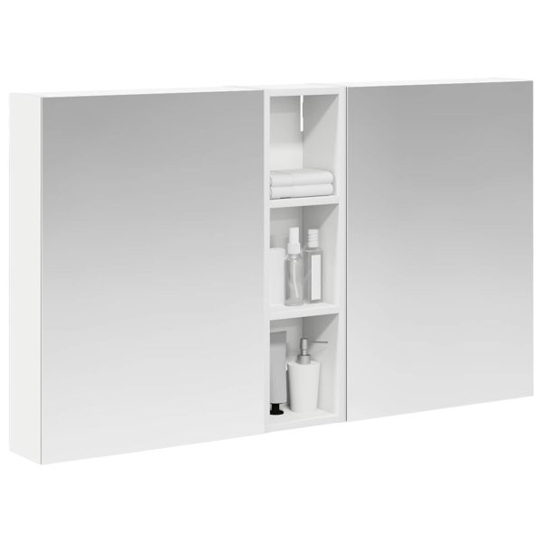 Комплект шкафове за баня с рафт 3 pcs 120 x 14,5 x 70 см