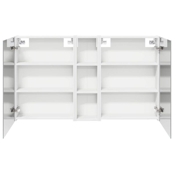 Комплект шкафове за баня с рафт 3 pcs 120 x 14,5 x 70 см