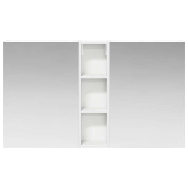 Комплект шкафове за баня с рафт 3 pcs 120 x 14,5 x 70 см