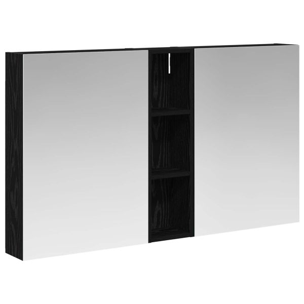 Комплект шкафове за баня с рафт 3 pcs 120 x 14,5 x 70 см