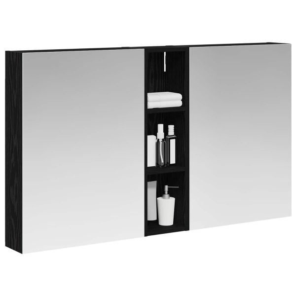 Комплект шкафове за баня с рафт 3 pcs 120 x 14,5 x 70 см