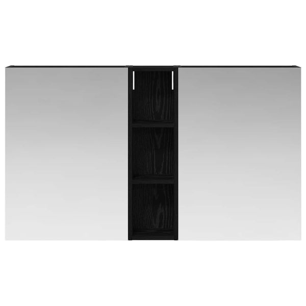 Комплект шкафове за баня с рафт 3 pcs 120 x 14,5 x 70 см