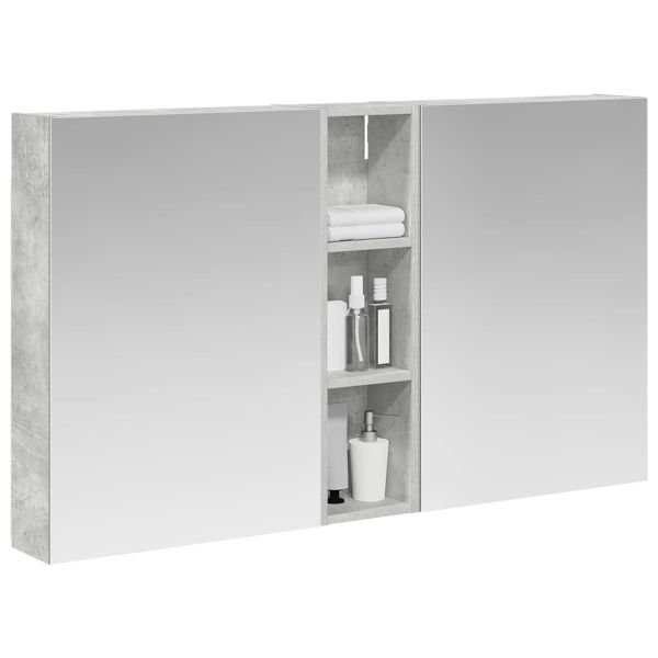 Комплект шкафове за баня с рафт 3 pcs 120 x 14,5 x 70 см