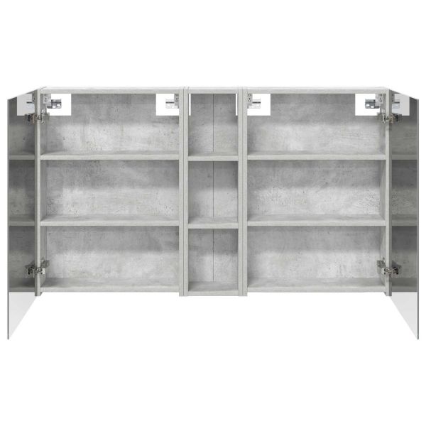 Комплект шкафове за баня с рафт 3 pcs 120 x 14,5 x 70 см