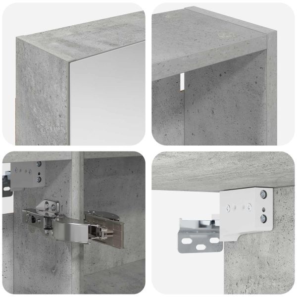 Комплект шкафове за баня с рафт 3 pcs 120 x 14,5 x 70 см