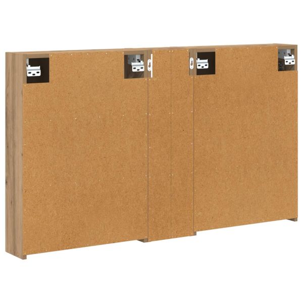 Комплект шкафове за баня с рафт 3 pcs 120 x 14,5 x 70 см