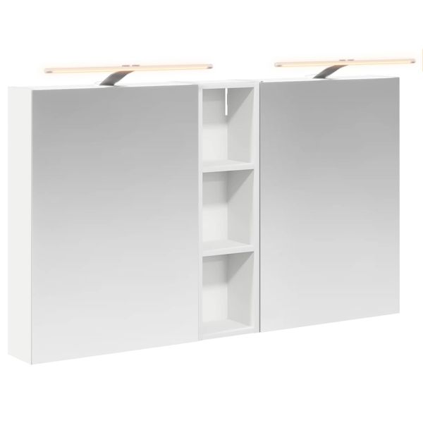 Комплект шкафове за баня с рафт 3 pcs 120 x 14,5 x 70 см