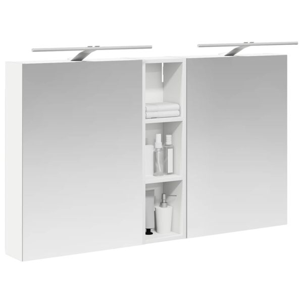 Комплект шкафове за баня с рафт 3 pcs 120 x 14,5 x 70 см