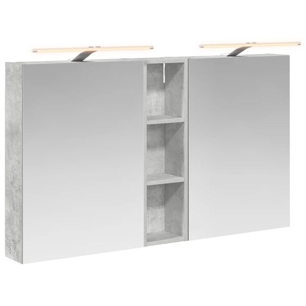 Комплект шкафове за баня с рафт 3 pcs 120 x 14,5 x 70 см