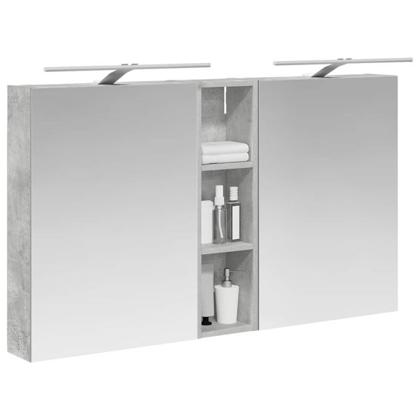 Комплект шкафове за баня с рафт 3 pcs 120 x 14,5 x 70 см