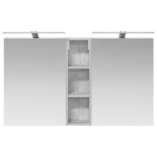 Комплект шкафове за баня с рафт 3 pcs 120 x 14,5 x 70 см