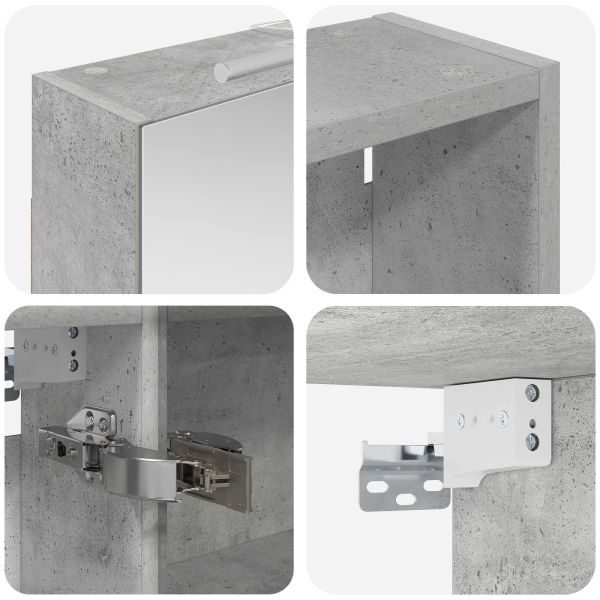 Комплект шкафове за баня с рафт 3 pcs 120 x 14,5 x 70 см