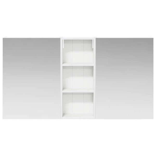 Комплект шкафове за баня с рафт 3 pcs 130 x 14,5 x 70 см