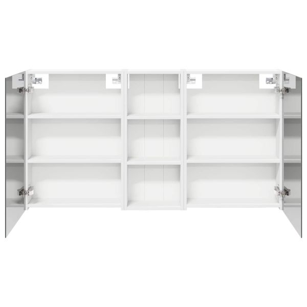 Комплект шкафове за баня с рафт 3 pcs 130 x 14,5 x 70 см