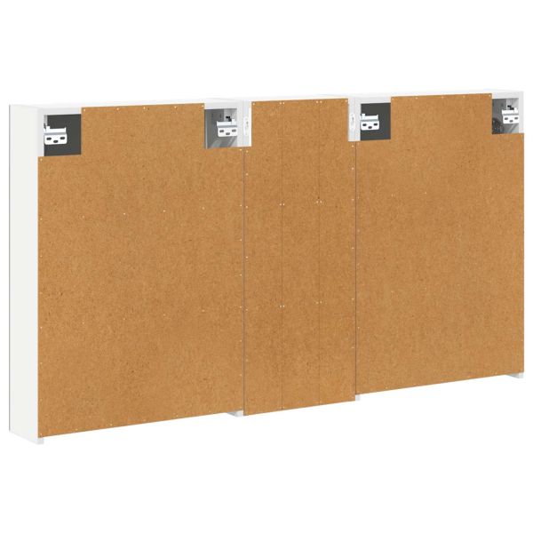 Комплект шкафове за баня с рафт 3 pcs 130 x 14,5 x 70 см