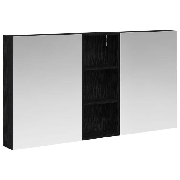 Комплект шкафове за баня с рафт 3 pcs 130 x 14,5 x 70 см