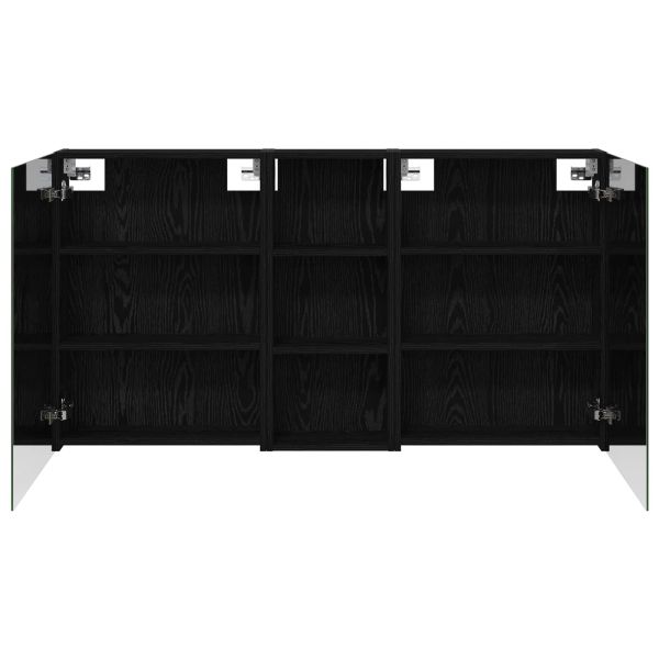 Комплект шкафове за баня с рафт 3 pcs 130 x 14,5 x 70 см