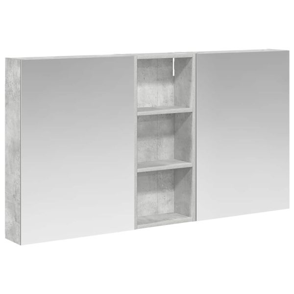 Комплект шкафове за баня с рафт 3 pcs 130 x 14,5 x 70 см