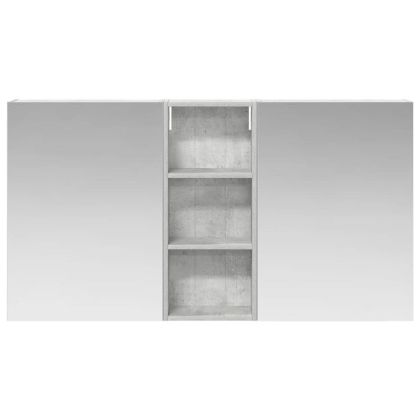 Комплект шкафове за баня с рафт 3 pcs 130 x 14,5 x 70 см